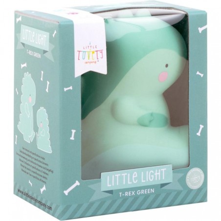 Petite veilleuse T-rex vert - A Little Lovely Company
