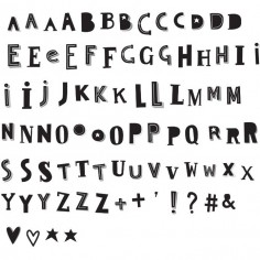 Set de lettres - Funky - black - A Little Lovely Company 2