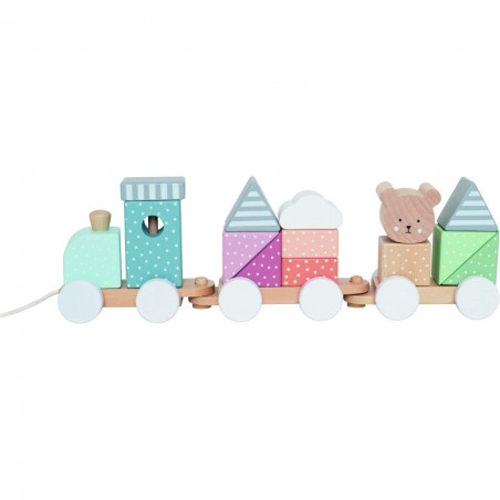 Train avec cubes teddy - Jabadabado