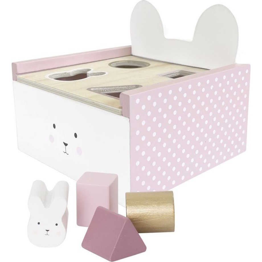 Jabadabado Boîte d'éveil bois lapin