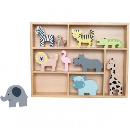 Etagère avec animaux safari - Jabadabado