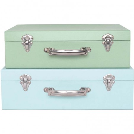 Set 2 valises bleues - Jabadabado