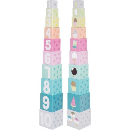 Cubes empilables 1-10 glaces - Jabadabado