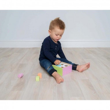 Boîte d'éveil bois multicolore - Jabadabado