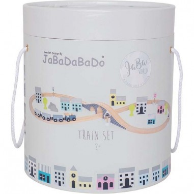 Coffret circuit train en bois - Jabadabado