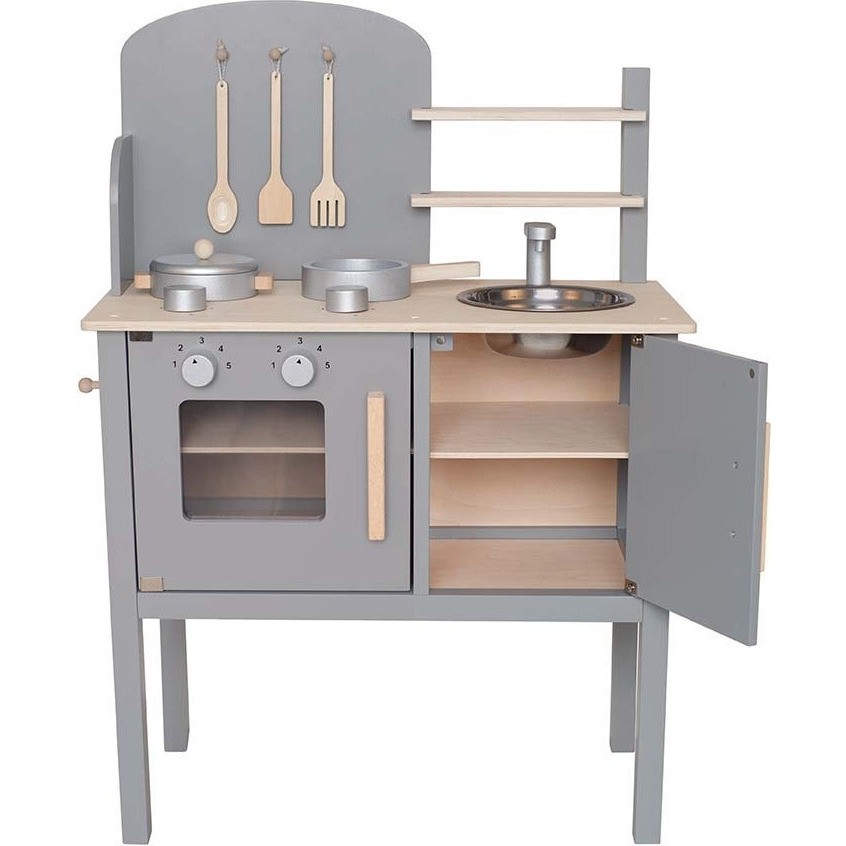 Cuisine Et Dînette Cuisinière en bois gris