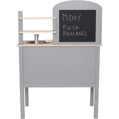 Cuisinière en bois gris - Cuisine Et Dînette
