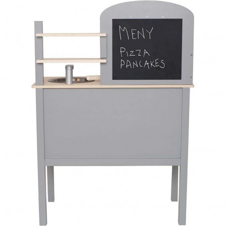 Cuisinière en bois gris - Cuisine Et Dînette