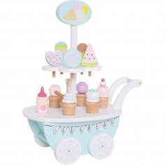 Chariot crèmes glacées bois - Cuisine Et Dînette