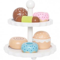 Plateau à gâteaux blanc - Cuisine Et Dînette