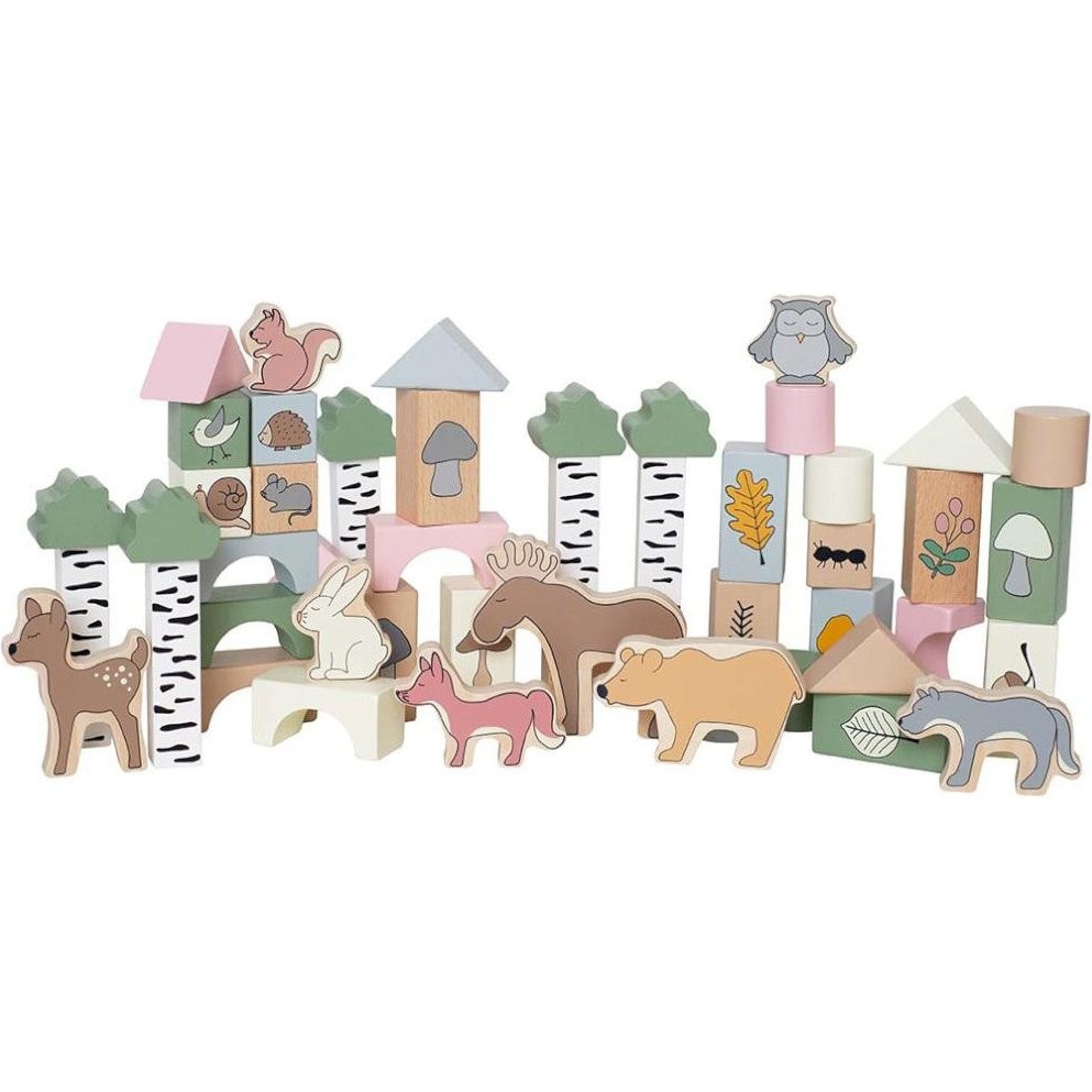 Jeux En Bois Jeu de construction animaux de la forêt