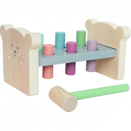 Jeu bois marteau Teddy - Jeux En Bois