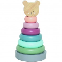 Jeu pyramide bois teddy - Jeux En Bois