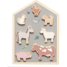 Puzzle animaux de la ferme - Jeux En Bois