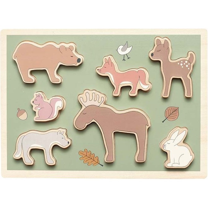 Jeux En Bois Jouet bébé Chunky puzzle en bois, Animaux