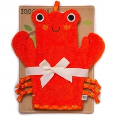 Gant de bain "Marionnette" Crabe - Capes De Bain Bébé Et Gant "marionette"