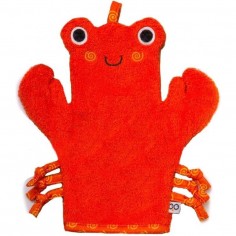 Gant de bain "Marionnette" Crabe - Capes De Bain Bébé Et Gant "marionette" 2