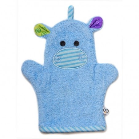 Gant de bain "Marionnette" Hippo - Capes De Bain Bébé Et Gant "marionette"