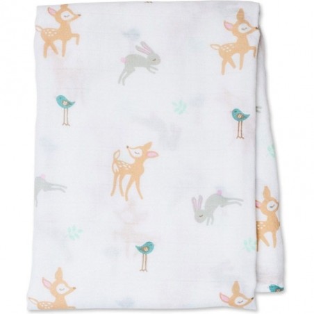 Lange mousseline petit faon - Langes Coton