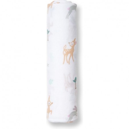 Lange mousseline petit faon - Langes Coton