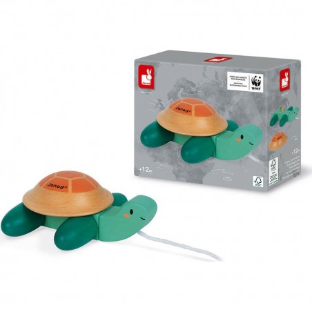 Tortue à tirer WWF - Janod
