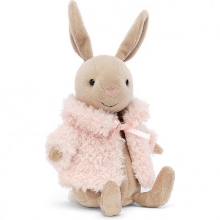 Peluche lapin manteau rose Comfy coat - Jellycat