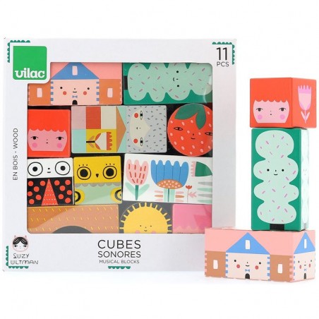 Cubes sonores Suzy Ultman - Jouet d'éveil - Vilac