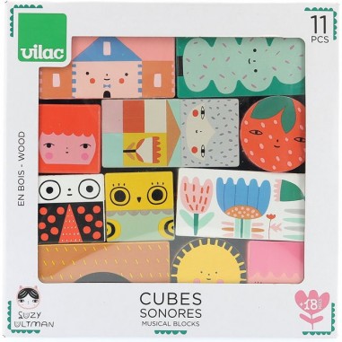 Cubes sonores Suzy Ultman - Jouet d'éveil - Vilac