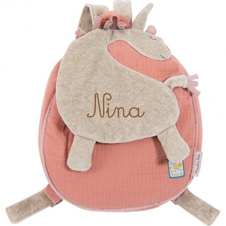 Sac à dos girafe "Sous mon Baobab" - Moulin Roty