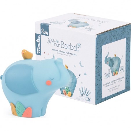 Veilleuse éléphant - USB Moulin Roty