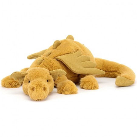 Peluche Dragon Golden 50cm - Couleur Or