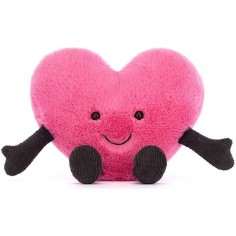 Peluche Jellycat coeur Rose - Amuseable Pink Heart 2