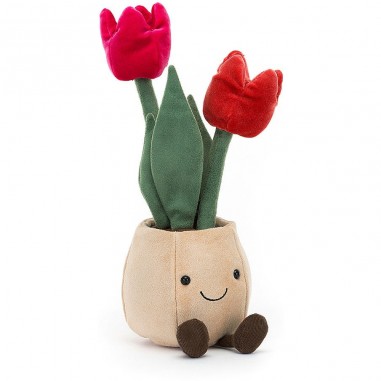 Peluche Tulipe Pot de Fleur Jellycat : Amuseable Tulip Pot
