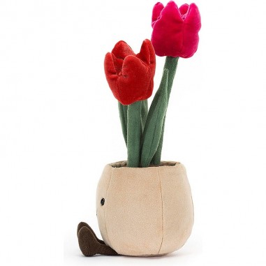 Peluche Tulipe Pot de Fleur Jellycat : Amuseable Tulip Pot