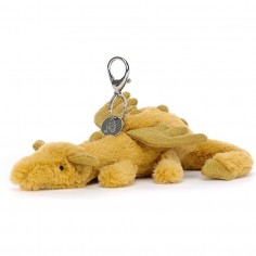 Peluche Bijou de sac Dragon doré - Golden Bag Charm - Jellycat