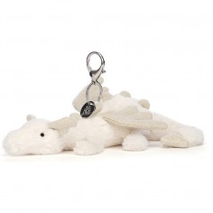 Peluche Bijou de Sac Dragon des Neiges - Snow Bag Charm - Jellycat