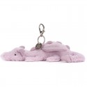 Peluche Bijou de sac dragon lavande - Lavender Bag Charm - Jellycat