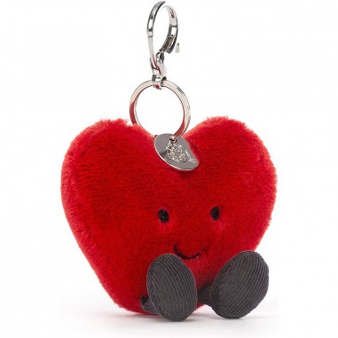 Bijou de sac cœur amusant - Amuseable Heart Bag Charm - Jellycat