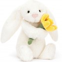 Peluche Lapin timide avec jonquille - Bashful Bunny with Daffodil 18 cm - Jellycat