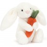 Peluche Lapin timide à la carotte - Bashful Bunny with Carrot 18 cm - Jellycat