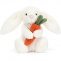 Peluche Lapin timide à la carotte - Bashful Bunny with Carrot 18 cm - Jellycat