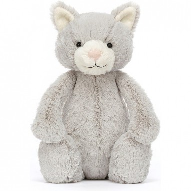 Chaton gris timide - Bashful Grey Kitty - Jellycat