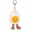 Peluche porte clés oeuf à la coque - Amuseable Happy Boiled Egg Bag - Jellycat