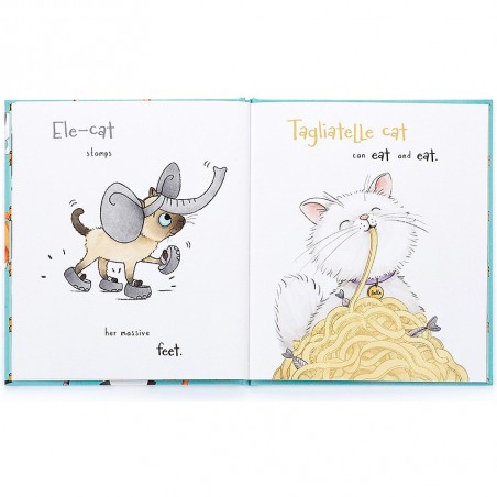 Jellycat Peluche Toutes sortes de chats Livre et Jack - All Kinds of Cats Book and - Jellycat