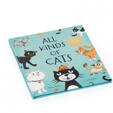 Jellycat Peluche Livre Toutes sortes de chats - All Kinds of Cats Book - Jellycat