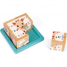 Barquette 4 Cubes Sophie la girafe - Un jeu - Janod
