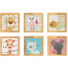 Barquette 4 Cubes Sophie la girafe - Un jeu - Janod 2