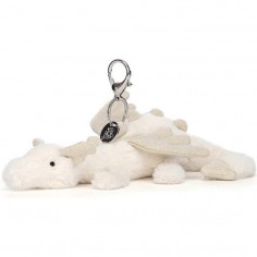 Peluche Dragon Snow de 22 cm + Porte-Clé - Jellycat