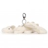 Peluche Dragon Snow de 22 cm + Porte-Clé - Jellycat