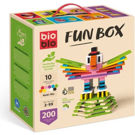 Fun box 200 briques jeu de constructions - Bioblo